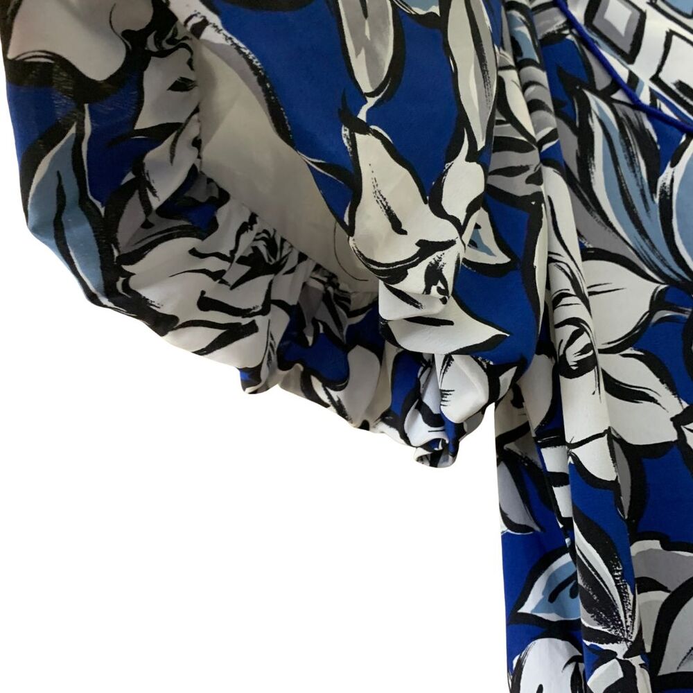 Vintage Liberty House Hawaiian Muu Muu Dress Naturally Petite Blue Floral - Picture 5 of 12